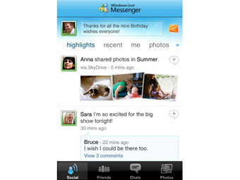�������� Live Messenger ��� iPhone 