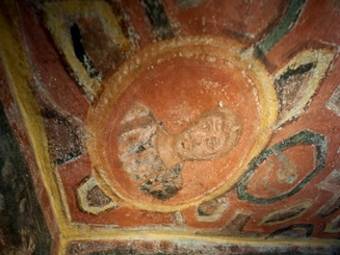 Фреска с изображением апостола Андрея в римских
катакомбах. Фото, переданное ©AFP