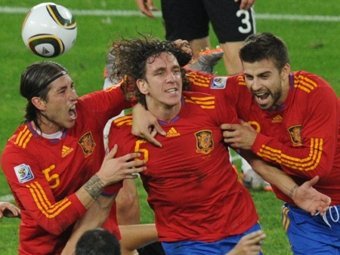 Футболисты сборной Испании. Фото (c)AFP