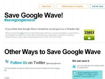 �������� Google Wave ��������� ������ �������� �������