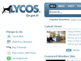 Скриншот Lycos.com