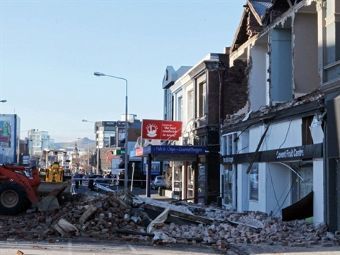 Последствия землетрясения в Новой Зеландии. Фото (c)AFP Последствия землетрясения в Новой Зеландии. Фото (c)AFP