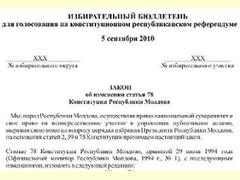В Молдавии начался конституционный референдум