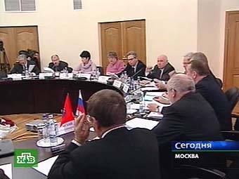 Заседание Общественной палаты. Кадр телеканала НТВ, архив