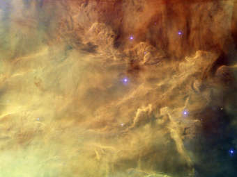 Фрагмент туманности Лагуна. Изображение NASA/ESA