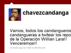 Аккаунт Уго Чавеса на Twitter взломан