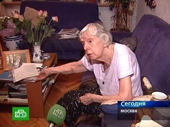 Людмила Алексеева. Кадр телеканала НТВ