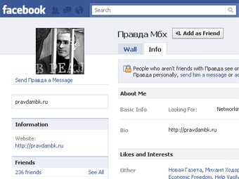 �������� ������������ �������� � Facebook, ������������ ������� �������������
