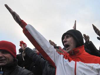 Участники митинга на Манежной. Фото Мити Алешковского для "Ленты.Ру"