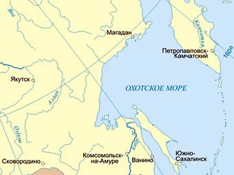 Охотское море. Изображение Latitude