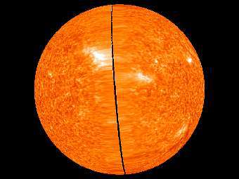 Изображение дальней стороны Солнца, сделанное на основе переданных STEREO данных. Изображение NASA