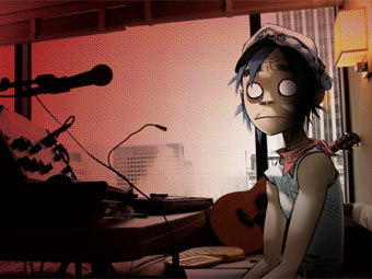 Фрагмент обложки альбома The Fall группы Gorillaz. Изображение с официального сайта Фрагмент обложки альбома The Fall группы Gorillaz. Изображение с официального сайта