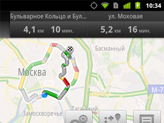 Google запустил мобильную навигацию в Москве