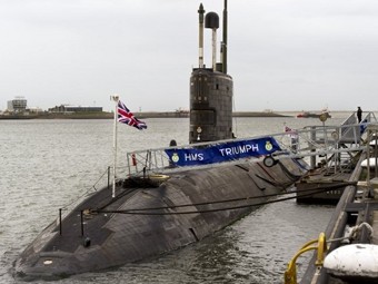  HMS Triumph.  AFP