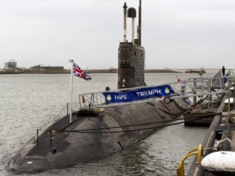Подлодка HMS Triumph. Фото (c)AFP Подлодка HMS Triumph. Фото (c)AFP