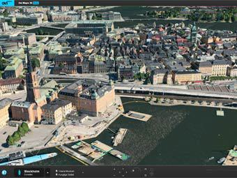��������� � 3D. �������� � ������� Ovi Maps