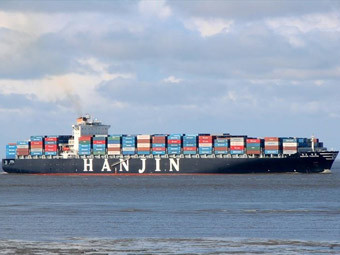 Контейнеровоз 'Ханджин Тянджин'. Фото с сайта marinetraffic.com Контейнеровоз 'Ханджин Тянджин'. Фото с сайта marinetraffic.com