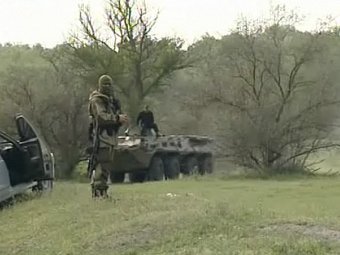 Спецоперация в Дагестане. Кадр телеканала "Россия 24"