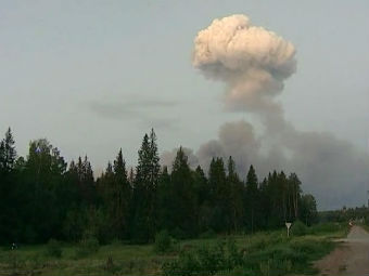 Пожар на складе боеприпасов в Удмуртии ликвидирован