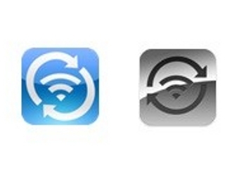 Иконка приложения Хьюза (слева) и Apple (справа), изображение с сайта The Register