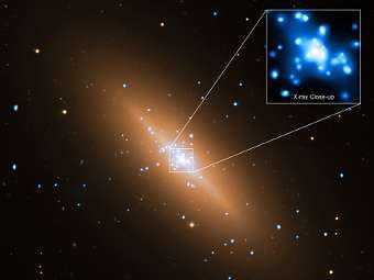     NGC 3115, "" .  X-ray: NASA/CXC/Univ. of Alabama/K.Wong et al, Optical: ESO/VLT