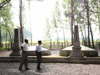 Мемориал в честь японских переселенцев после демонтажа. Фото с сайта eastday.com 