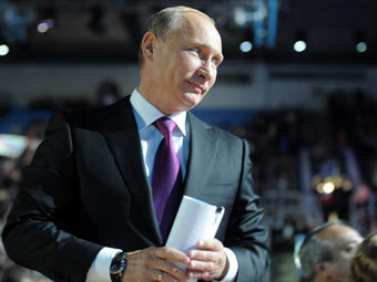 Владимир Путин на съезде "Единой России". Фото с сайта premier.gov.ru Владимир Путин на съезде "Единой России". Фото с сайта premier.gov.ru