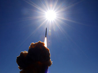 Испытание американской ракеты-перехватчика. Фото с сайта af.mil