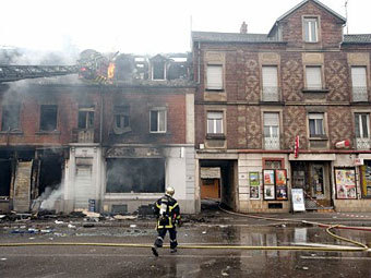 На месте взрыва в Мюлузе. Фото ©AFP