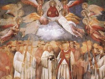 Фреска номер 20 из базилики святого Франциска в Ассизи, фрагмент. Фото Petrusbarbygere с сайта wikipedia.org