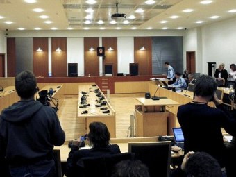Зал заседаний, где проходит суд над Брейвиком. Фото ©AFP
