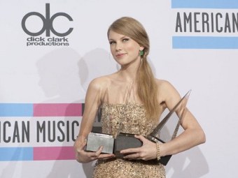 Тейлор Свифт получила три награды American Music Awards