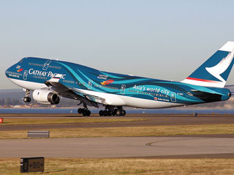 Boeing-747 авиакомпании Cathay Pacific. Фото с сайта transreporter.com Boeing-747 авиакомпании Cathay Pacific. Фото с сайта transreporter.com