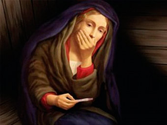 Рождественский постер с Девой Марией. Фото с сайта оклендской церкви Святого Матфея