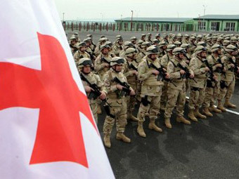 Грузинские военнослужащие перед отправкой в Афганистан. Фото (c)AFP Грузинские военнослужащие перед отправкой в Афганистан. Фото (c)AFP