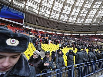 Митинг в поддержку Владимира Путина на стадионе "Лужники". Фото РИА Новости, Алексей Куденко