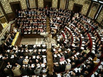 Парламент Сирии. Фото (c)AFP Парламент Сирии. Фото (c)AFP