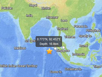 Карта с сайта earthquake.usgs.gov Карта с сайта earthquake.usgs.gov