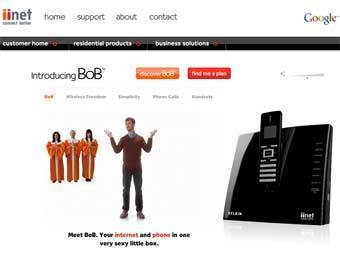 Скриншот сайта провайдера iiNet Скриншот сайта провайдера iiNet