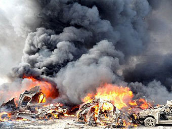 Взрыв в Дамаске 10 мая 2012 года. Фото ©AFP