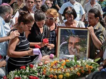 Похороны Освальдо Пайи. Фото (c)AFP Похороны Освальдо Пайи. Фото (c)AFP
