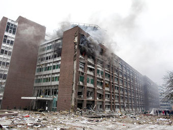 Последствия взрыва в Осло 22 июля 2011 года. Архивное фото Reuters Последствия взрыва в Осло 22 июля 2011 года. Архивное фото Reuters