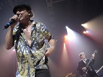Брайан Джонсон на концерте AC/DC. Фото с сайта группы
