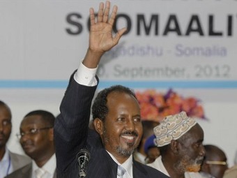 Хассан Шейх Махмуд. Фото с сайта somalinet.com Хассан Шейх Махмуд. Фото с сайта somalinet.com