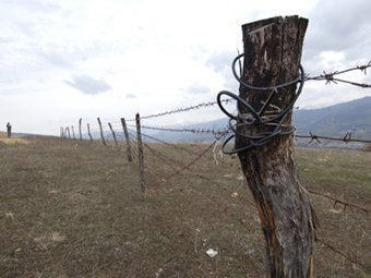 Граница Грузии и Южной Осетии. Фото РИА Новости, Сергей Пятаков