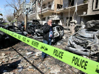 На месте взрыва в Дамаске. Архивное фото (c)AFP На месте взрыва в Дамаске. Архивное фото (c)AFP