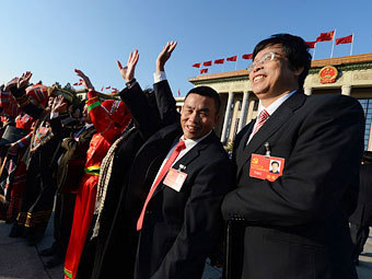 Церемония закрытия 18-го съезда Компартии Китая. Фото ©AFP