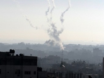 Обстрел Израиля. Фото (c)AFP Обстрел Израиля. Фото (c)AFP