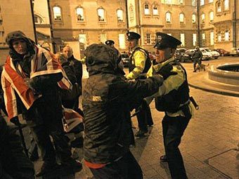 Участники акции протеста в Белфасте. Фото (c)AP Участники акции протеста в Белфасте. Фото (c)AP