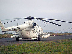 Российский вертолет в раскраске сил ООН в Южном Судане. Фото с сайта mil.ru
